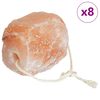 vidaXL Salzlecksteine 8 Stk. Rosa Steinsalz