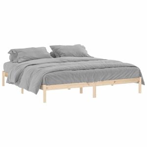 vidaXL Massivholzbett ohne Matratze 193x203 cm Kiefer