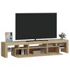 vidaXL TV-Schrank mit LED-Leuchten Sonoma-Eiche 200x36,5x40 cm