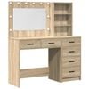 vidaXL Schminktisch 2 Stk. Braun 78,5 x 41 x 135 cm Holzwerkstoff