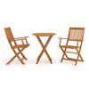 vidaXL 3-tlg. Bistro-Set Klappbar Massivholz Akazie