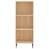 vidaXL Highboard Sonoma-Eiche 34,5x34x180 cm Holzwerkstoff
