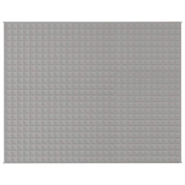 vidaXL Gewichtsdecke Grau 235x290 cm 11 kg Stoff