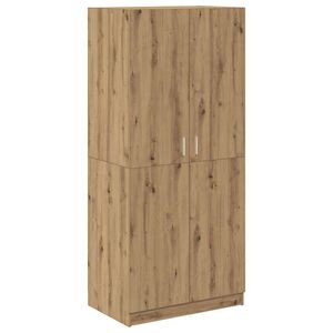 vidaXL Kleiderschrank Artisan-Eiche 80x52x180 cm Holzwerkstoff