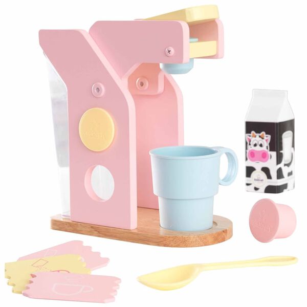 KidKraft Kaffeemaschinen-Spielset 10-tlg. Pastellfarben 63380