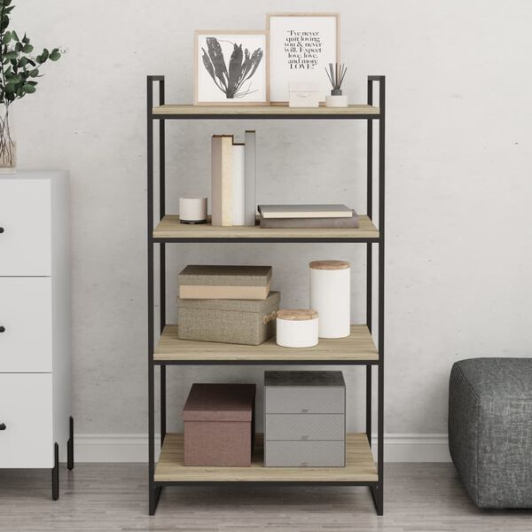 vidaXL B&uuml;cherregal-Bretter 8 Stk. Sonoma-Eiche 60x50x1,5 cm