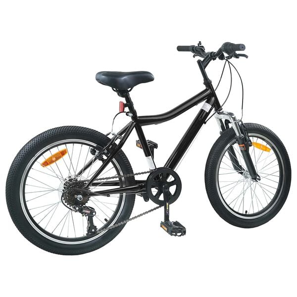vidaXL Kinderfahrrad 20 Zoll 6-Speed f&uuml;r 6-11 Jahre alt Schwarz