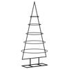 vidaXL Metall-Weihnachtsbaum f&uuml;r Dekorationen Schwarz 90 cm