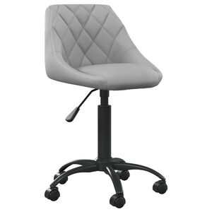 vidaXL B&uuml;rostuhl Hellgrau Samt