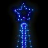 vidaXL LED Weihnachtsbaum 483 LEDs Blau 240 cm