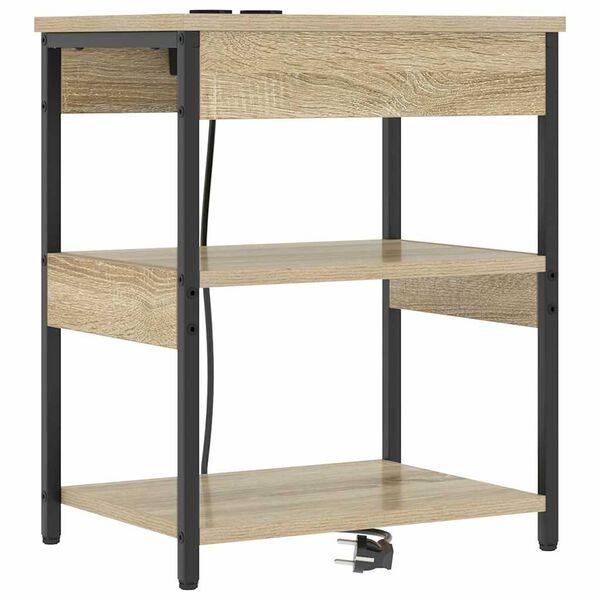 vidaXL Nachttisch Sonoma-Eiche 41 x 31 x 51 cm Holzwerkstoff