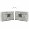 vidaXL Sideboard Beton Grau 100 x 30 x 65,6 Holzwerkstoff