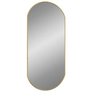 vidaXL Wandspiegel Golden 80x35 cm Oval