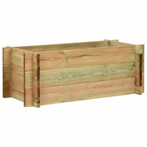vidaXL Pflanzk&uuml;bel Hochbeet Kiefernholz Impr&auml;gniert 80 cm