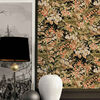 DUTCH WALLCOVERINGS Tapete Blumenmuster Schwarz