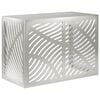 vidaXL Klimaanlagenabdeckung Silber 100 x 50 x 70 cm Edelstahl