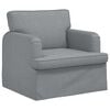 vidaXL Sofa Set 2 pcs Hellgrau 144 x 80 x 85 cm Stoff