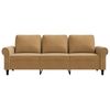 vidaXL 3-Sitzer-Sofa Braun 180 cm Samt