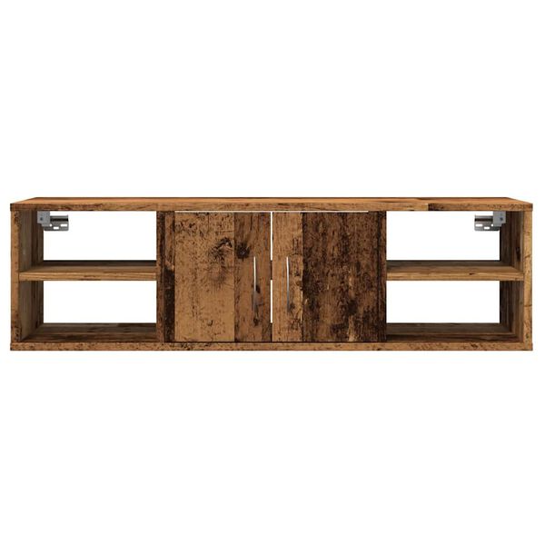 vidaXL Wandschrank Altholz-Optik 101x30x29 cm Holzwerkstoff