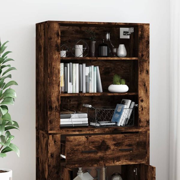 vidaXL Highboard R&auml;uchereiche Holzwerkstoff