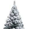 vidaXL Künstlicher Weihnachtsbaum mit Schnee Grün 120 cm PVC