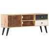 vidaXL TV-Schrank 115×30×47 cm Mango-Massivholz