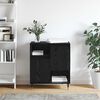 vidaXL Sideboard Schwarz Eichen-Optik 60 x 35 x 70 cm