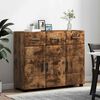 vidaXL Sideboard Ger&auml;ucherte Eiche 88,5 x 30,5 x 73 cm Holzwerkstoff