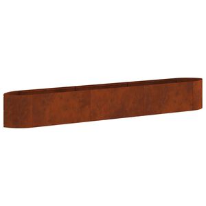 vidaXL Hochbeet im Garten Wetterfeststahl 300 x 40 x 40 cm Stahl