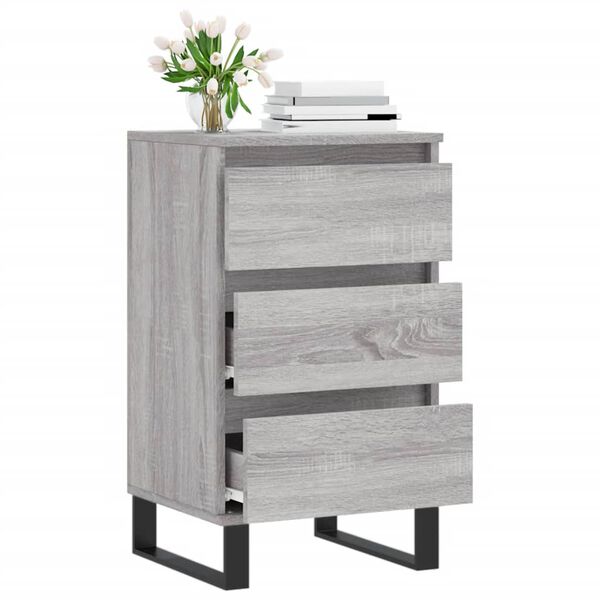 vidaXL Sideboard Grau Sonoma 40x35x70 cm Holzwerkstoff