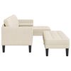 vidaXL Sofa Set mit Kissen 2 pcs Leinen Polyester