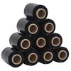vidaXL Stretchfolien 10 Stk. Schwarz 23 &mu;m 10 cm x 300 m
