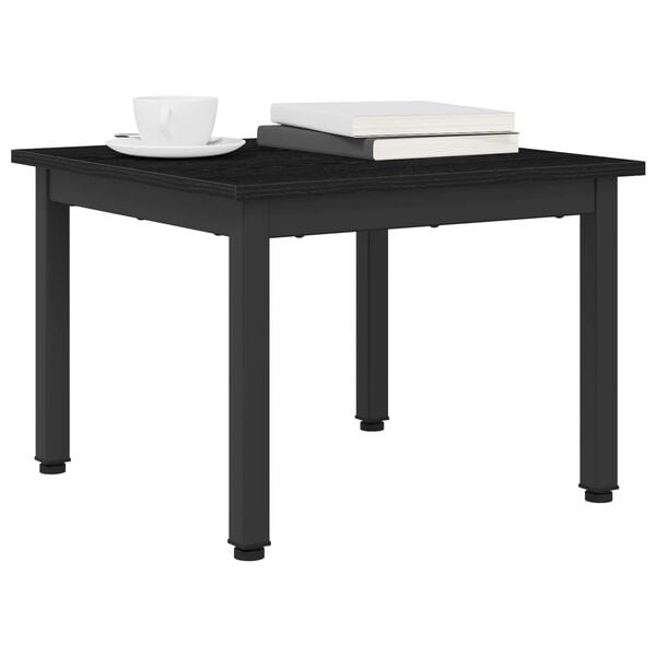 vidaXL Couchtisch Schwarz Eichen-Optik 50 x 50 x 36 cm Holzwerkstoff