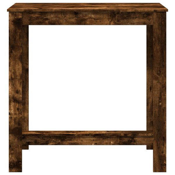 vidaXL Bartisch R&auml;uchereiche 102x50x103,5 cm Holzwerkstoff