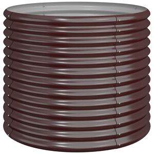 vidaXL Pflanzk&uuml;bel Verzinkter Stahl 80x80x68 cm Braun