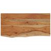 vidaXL Wandregal 60x30x2,5 cm Rechteckig Massivholz Akazie Baumkante
