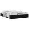 vidaXL Ottoman Bettgestell Schwarz 152 x 203 cm Stoff