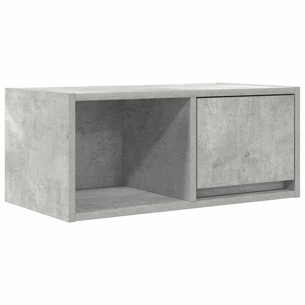 vidaXL TV-Schrank Betongrau 60x31x25,5 cm Holzwerkstoff