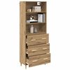 vidaXL Highboard Artisan-Eiche 69,5 x 32,5 x 180 cm Holzwerkstoff