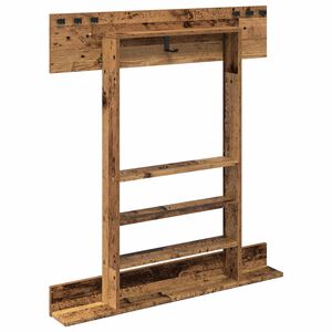 vidaXL Billardqueue-St&auml;nder Holzwerkstoff 93 x 12 x 103 cm Altholz