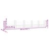 vidaXL Gabionenkorb U-Form mit 6 Säulen Eisen 620x20x100 cm