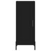 vidaXL Sideboard Schwarz 34,5x34x90 cm Holzwerkstoff