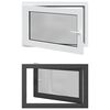 vidaXL Kellerfenster RISOR 90 x 70 cm PVC und Glas Anthrazit