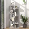 vidaXL B&uuml;cherschrank 48x25,5x140 cm Grau Sonoma Holzwerkstoff