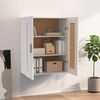 vidaXL Wandschrank Wei&szlig; 69,5x32,5x90 cm Holzwerkstoff