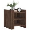vidaXL Nachttisch Braun Eichen-Optik 45x50x50 cm Holzwerkstoff