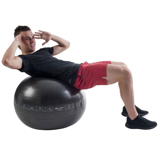 Pure2Improve Gymnastikball 65 cm Schwarz