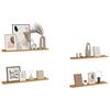 vidaXL Wandregal mit Regal 4 pcs Beige 80 x 9 x 3 cm Holzwerkstoff