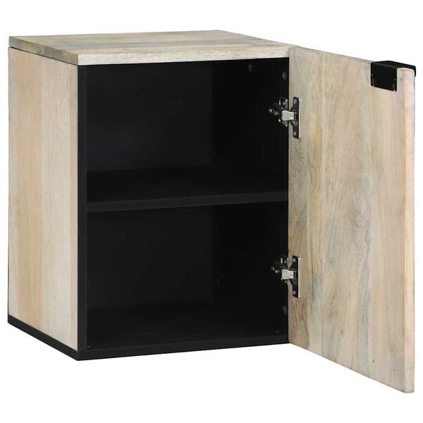 vidaXL Waschbeckenschrank mit T&uuml;r Wei&szlig; 38 x 33,5 x 48 cm Holzwerkstoff