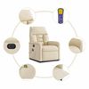vidaXL Massagesessel Elektrisch Creme Stoff